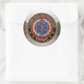 2e MSOB [3D] Ronde Sticker (Tas)