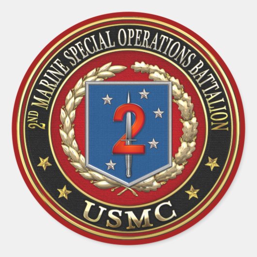 2e MSOB [3D] Ronde Sticker (Voorkant)