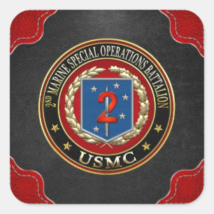 2e MSOB [3D] Vierkante Sticker