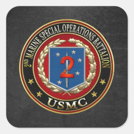 2e MSOB [3D] Vierkante Sticker