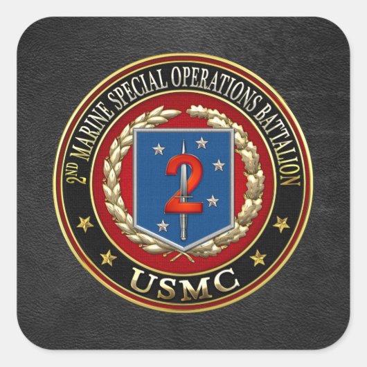 2e MSOB [3D] Vierkante Sticker (Voorkant)