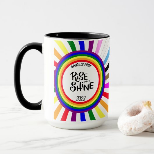 2e Mug à thème annuel de la Fierté Camarillo pour (Avec donut)