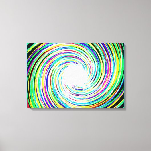 2e Multi-Colour Spark Swirl Canvas Afdruk (Voorkant)
