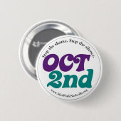2e okt. ronde button 5,7 cm (Voorkant /achterkant)