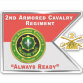 2e Pantserregiment ACR Sticker (Voorkant)