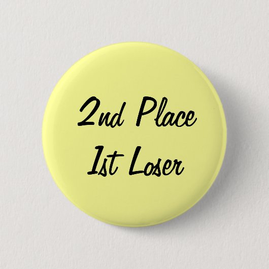 2e plaats 1e verliezer pin ronde button 5,7 cm (Voorkant)