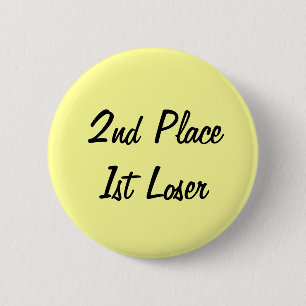 2e plaats 1e verliezer pin ronde button 5,7 cm
