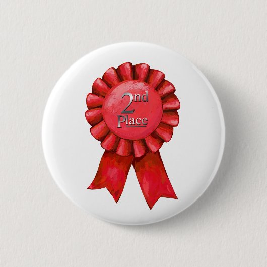 2e plaats het lint-lint-jansbrood ronde button 5,7 cm (Voorkant)