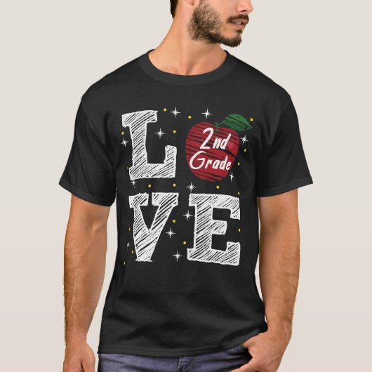 2e rang love apple t-shirt (Voorkant)