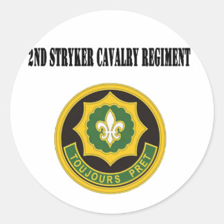 2e regiment cavalerie van Stryker Ronde Sticker
