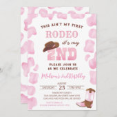 2e Rodeo Cowgirl Invitations d'anniversaire (Devant / Derrière)
