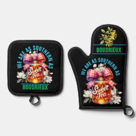 2e Southern Sweet Tea Oven Mitt & Pot Holder Set