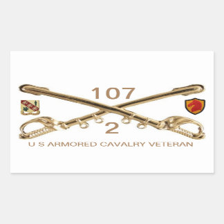 2E squadron 107e ACR Rechthoekige Sticker