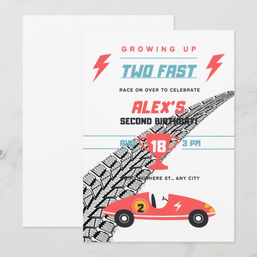 2e uitnodiging (Voorkant / Achterkant)