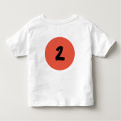 2e verdagagest kleurrijke aangepaste foto kinder shirts (Achterkant)