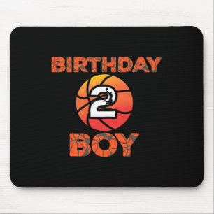 2e verjaardag basketbalpartij 2 jaar oud bday cel muismat