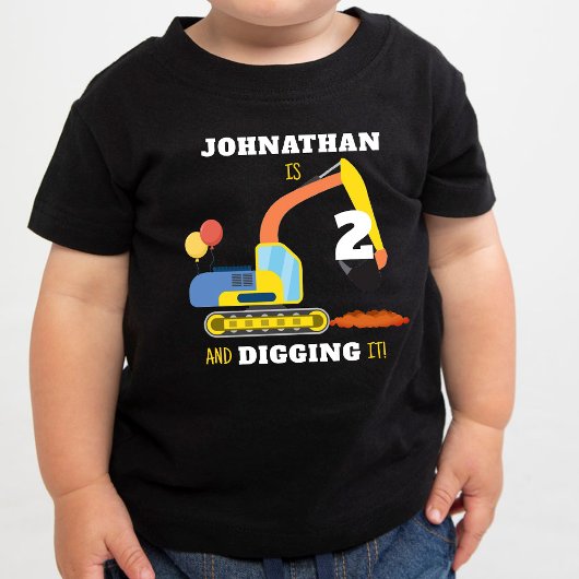 2e verjaardag bouw Thema Kinder Shirts