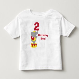 2e verjaardag Circus Elephant T-Shirt