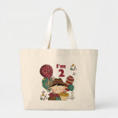2e verjaardag Cowboy T-shirts en geschenken Grote Tote Bag (Voorkant)