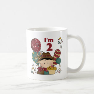 2e verjaardag Cowboy T-shirts en geschenken Koffiemok