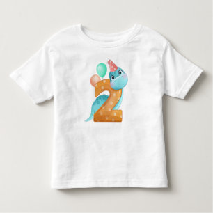 2e verjaardag Dinosaur Kinder Shirts