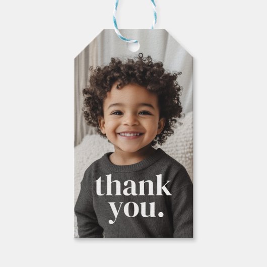 2e verjaardag foto - twee cadeaulabel (Voorkant)