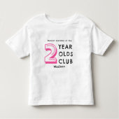 2e verjaardag | Gepersonaliseerd voor twee jaar ou Kinder Shirts (Voorkant)