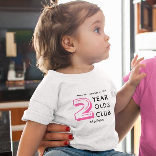 2e verjaardag | Gepersonaliseerde twee jaar oude Kinder Shirts