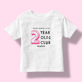 2e verjaardag | Gepersonaliseerde twee jaar oude Kinder Shirts