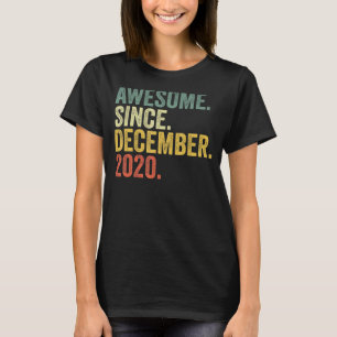 2e verjaardag Geweldige sinds december 2020 2 jaar T-shirt
