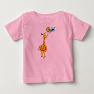 2e verjaardag Giraffe met luchtballonnen