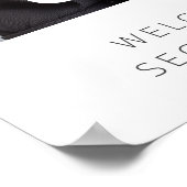 2e verjaardag hart foto welkom teken poster (Hoek)