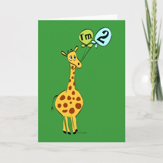 2e verjaardag Kaart (Voorkant)