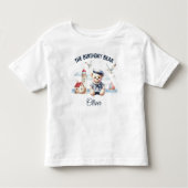 2e verjaardag nautische zeeman Schattige Beer jong Kinder Shirts (Voorkant)