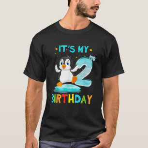2e verjaardag Penguin Birthday 2 T-shirt