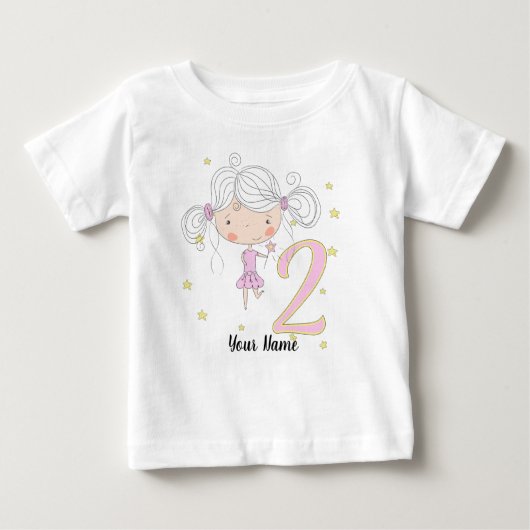2e verjaardag Princess Toddler T-shirt (Voorkant)