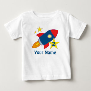 2e verjaardag Rocket gepersonaliseerd T-shirt