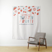 2e verjaardag rode zomer kinderfeest wandkleed (In situ)