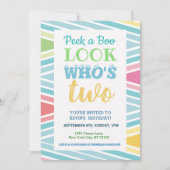 2e verjaardag Uitnodiging Gezegden (Voorkant)