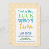 2e verjaardag Uitnodiging Tekst (Voorkant / Achterkant)