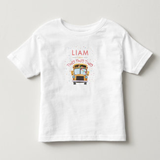 2e verjaardag van de buspartij op de jaarschool kinder shirts