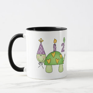 2e verjaardag van de schildpad mok