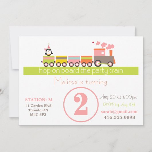 2e verjaardag van de uitnodiging voor de introduct (Voorkant)