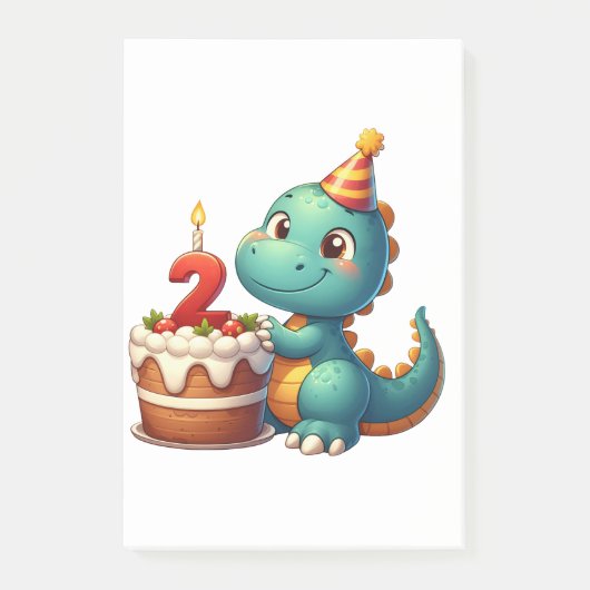 2e verjaardag van Dino Post-it® Notes (Voorkant)