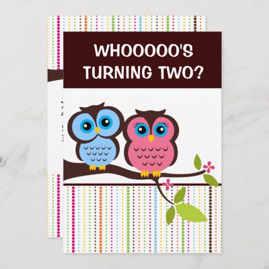 2e verjaardag van het thema van de oppositiepartij kaart (Voorkant / Achterkant)