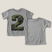 2e Verjaardag Zombie Halloween Theme 2 Jaar Oud Ki (Ontwerp Voorkant & Achterkant)