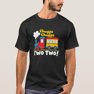 2e verjaardagsjongen trein - Chugga Chugga Twee Tw T-shirt