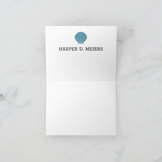 2e version Shell Beach Carte pour notes (Intérieur)