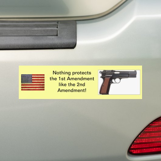 2e wijziging Bumpersticker (Op auto)