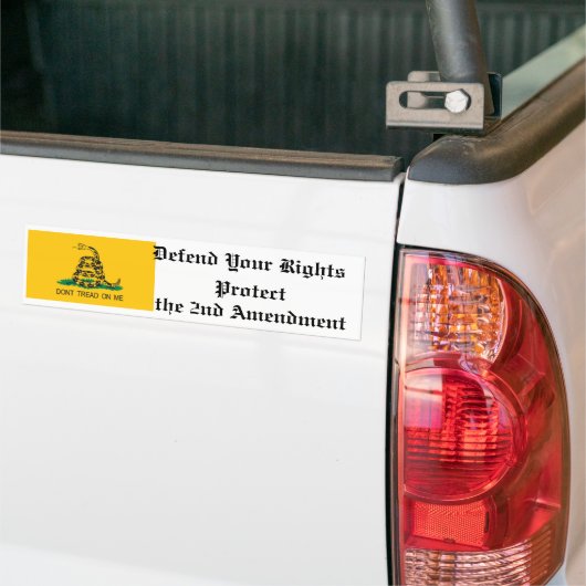 2e wijziging Bumpersticker (Op Truck)